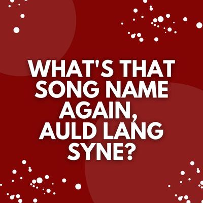 What's That Song Name Again, Auld Lang Syne?'s cover