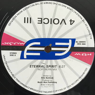 Eternal Spirit (Northern Mix) By 4Voice's cover