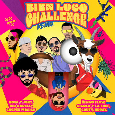 Bien Loco Challenge (Remix) By Nova Y Jory, Ñengo Flow, Brray, Nio Garcia, Gigolo Y La Exce, Cauty, Casper Mágico, Onyx Toca El Piano's cover