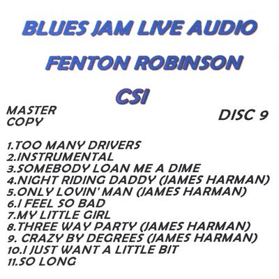 Blues Jam Live Audio: Fenton Robinson's cover