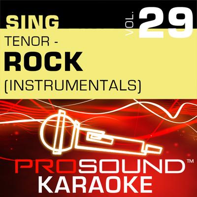Sing Tenor - Rock, Vol. 29 (Karaoke Performance Tracks)'s cover