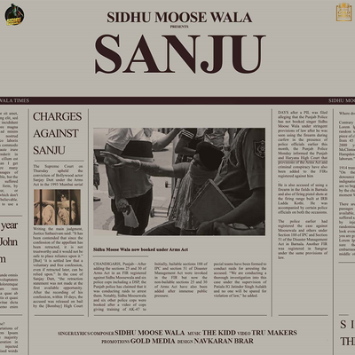 Sanju By Sidhu Moose Wala's cover