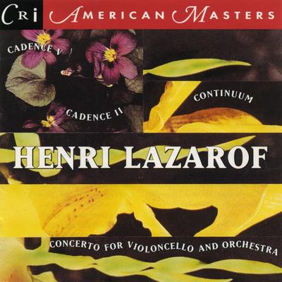 Music of Henri Lazarof's cover