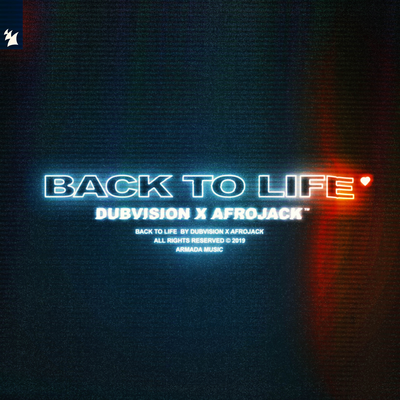 Back To Life By DubVision, AFROJACK's cover