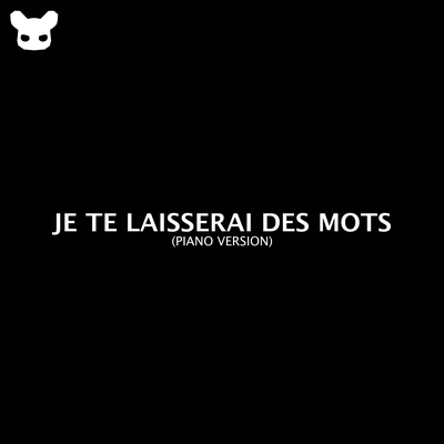 Je Te Laisserai Des Mots (Piano Version) By Kim Bo's cover