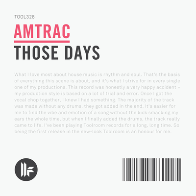 Those Days (Original Mix) By Amtrac's cover
