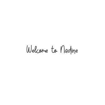 Welcome to Nadine's cover