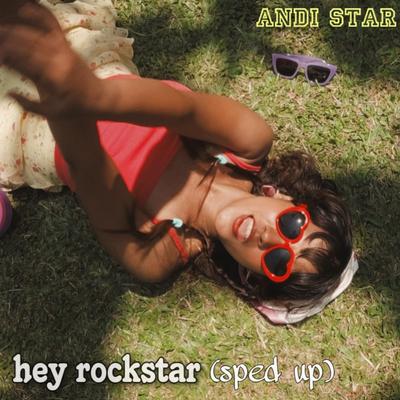 hey rockstar (sped up)'s cover