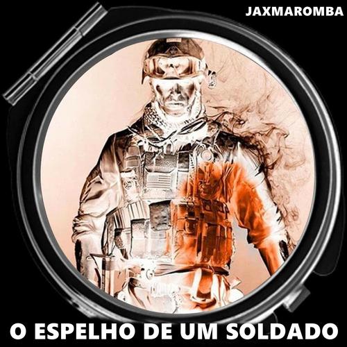 O espelho de um soldado's cover