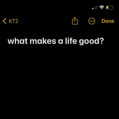 What Makes A Life Good?'s cover