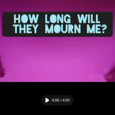 How Long Will They Mourn Me? By Mr Matthew Hill's cover