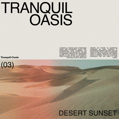 Desert Sunset By Tranquil Oasis's cover