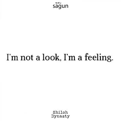 I'm not a look, I'm a feeling.'s cover