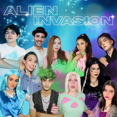 Alien Invasion (Cover en Español) By Hitomi Flor, Laharl Square, Amanda Flores, Real Nini, Mishi Chwan, Marc Winslow, Zamy Baumüller's cover