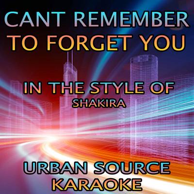 Can't Remember To Forget You (In The Style Of Shakira and Rihanna) By Urban Source Karaoke's cover