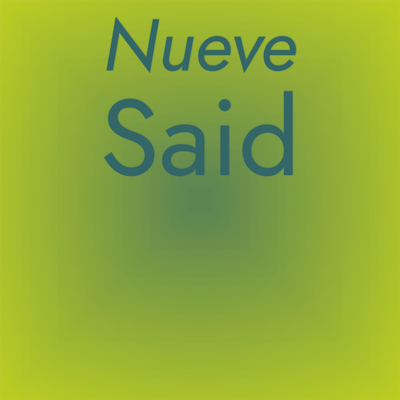 Nueve Said's cover