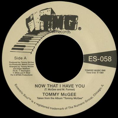 Now That I Have You By Tommy McGee's cover
