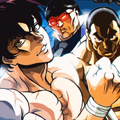 Baki, Retsu y Hanayama Rap's cover