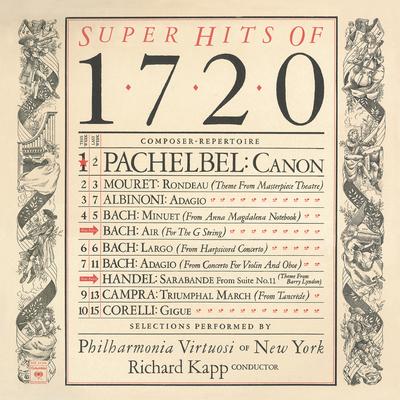 Sarabande from Suite No. 11 for Harpsichord By Richard Kapp, Philharmonia Virtuosi of New York's cover