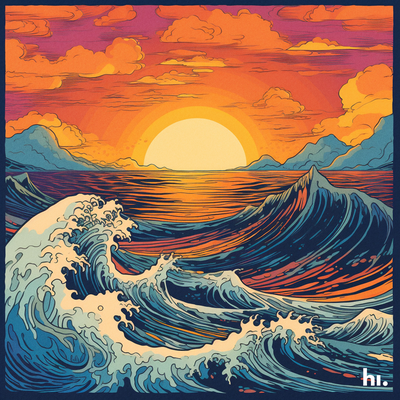 Sunset Waves By Paleo Melo's cover