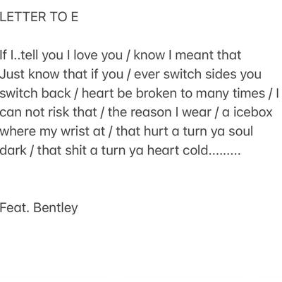 Letter To E's cover