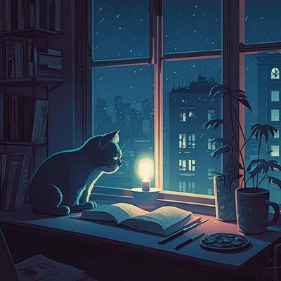 Rainy Lofi Cat Lofi para Estudar Chillhop Relaxante para Estudar Música para Estudar's cover