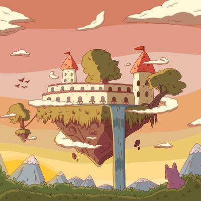 Floating Castle By Bcalm, Purrple Cat's cover