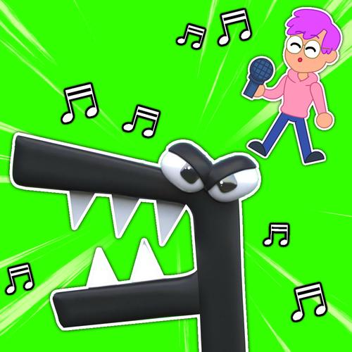 Purple Listening Music Rainbow Friends Roblox Coloring Page