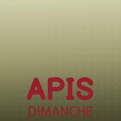 Apis Dimanche's cover