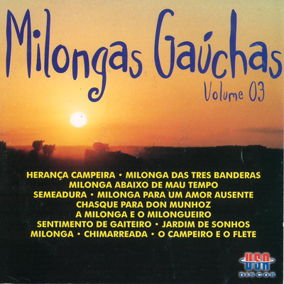 Milongas Gaúchas, Vol. 3's cover
