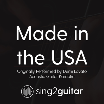Made in the USA (Originally Performed By Demi Lovato) (Acoustic Guitar Karaoke)'s cover