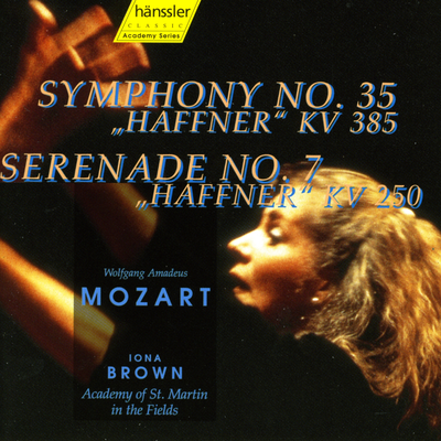 Mozart: Symphony No. 35, "Haffner" / Serenade No. 7, "Haffner"'s cover