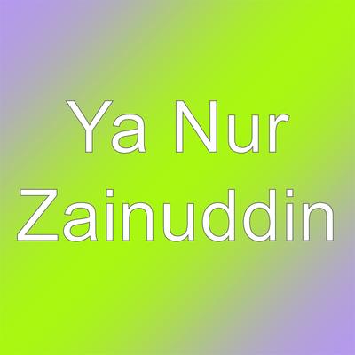 Zainuddin's cover