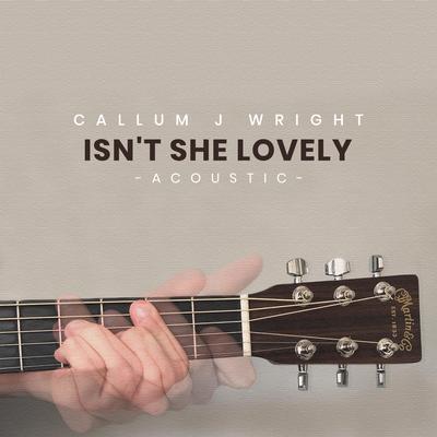 Isn't She Lovely (Acoustic) By Callum J Wright's cover