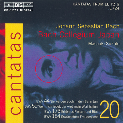 Bach, J.S.: Cantatas, Vol. 20  - Bwv 44, 59, 173, 184's cover