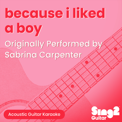 because i liked a boy (Originally Performed by Sabrina Carpenter) (Acoustic Guitar Karaoke)'s cover