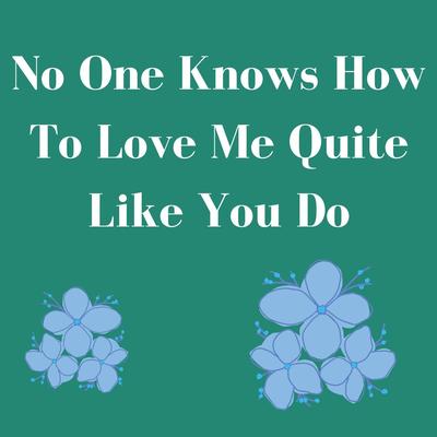 No One Knows How To Love Me Quite Like You Do's cover