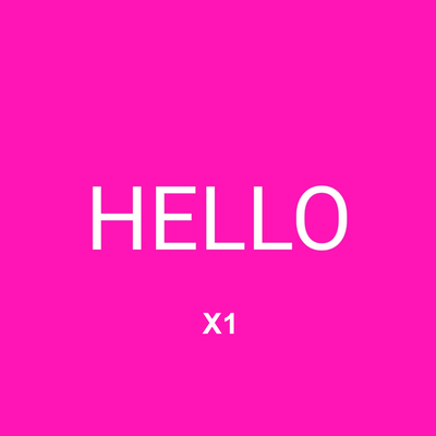 Hello By X1's cover