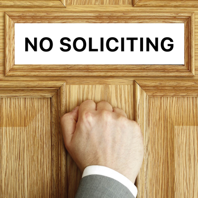 No Soliciting's cover