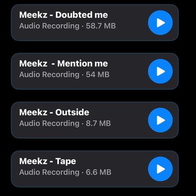 Meekzness's cover