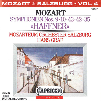 Symphony No. 35 in D Major, K. 385 "Haffner": IV. Presto By Hans Graf, Wolfgang Amadeus Mozart, Mozarteum-Orchester Salzburg's cover