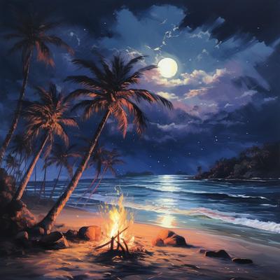 Binaural Waves & Seashore Fire: Sonic Serenity's cover