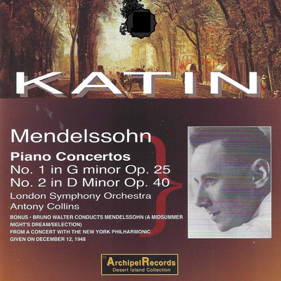 Mendelssohn Piano Concertos 1 and 2 played by Peter Katin's cover