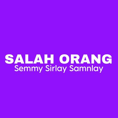 Salah Orang's cover