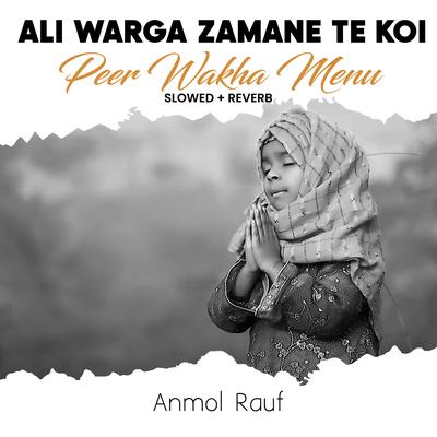 Ali Warga Zamane Te Koi Peer Wakha Menu (Lofi-Mix)'s cover