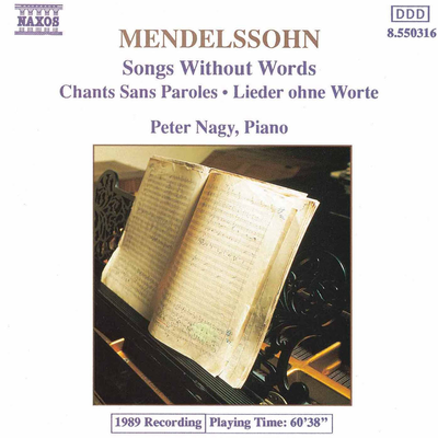 Lieder ohne Worte (Songs without Words), Book 2, Op. 30: No. 7 in E-Flat Major, Op. 30, No. 1, MWV U103 By Peter Nagy's cover