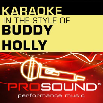 Karaoke - In the Style of Buddy Holly - Single (Professional Performance Tracks)'s cover