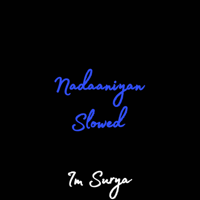 Nadaaniyan Slowed's cover
