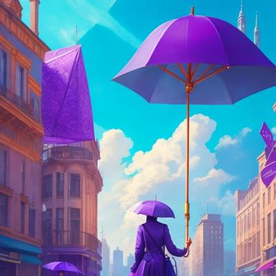 Purple Umbrella By Dreamlike Studio's cover