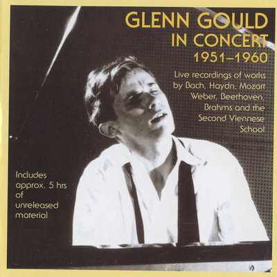 Glenn Gould in Concert (1951-1960)'s cover